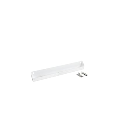 Rev-A-Shelf Polystyrene, White, 22 in W, 3.81 in H, 2.13 in D, 2.13 in L, White LD-6591-22-11-1